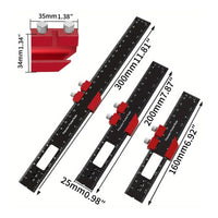 Multi Functional Aluminum Angle Ruler Clear Scale Angle Marking Ruler Sturdy Layout Measuring Tool Rust Resistant for Woodworkers, Carpenters, Woodworking Shop, Furniture Making