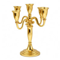 Candlestick with Multiple Arms European Metal Candelabrum Alloy Candle Holder Elegant Candelabra Classic for Dining Table