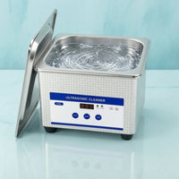 Acoustic Cleaner Cleaner with Basket Digital Acoustic Cleaner Cleaner Machine Stainless Steel for Jewelers, Hobbyists, Home, Workshop