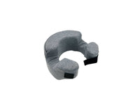 Contoured Face Sleeping Pillow Adjustable U-Shaped Pillow with Open Center Compact Textured for Travelers