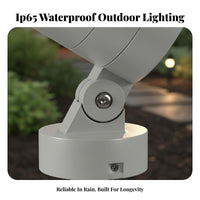 Colorful Outdoor Tree Illuminator Decorative LED Ground Stake Light Adjustable Angle for Garden, Courtyard, Pathway