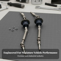 2 Pieces CVD Differential Assembly Heavy Duty 1/10 Scale Truck Axle Set