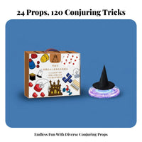 Beginner sorceryian's Box Great Birthday Gift beginner's sorcery Kit with Costume Easy to Learn sleight of handist Props for children, Beginners, Parties, recreation time
