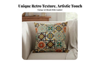 Bohemian Design Throw Pillow Versatile Bohemian Pillow Cover Soft Material Boho Pattern Cushion Cover for Adults, Women, Living Room, Bedroom, Car