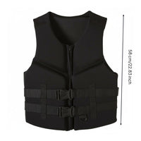 Soft Foam Life Vest Zip Front Buoyancy Vest Quick Release Buckles for Boating