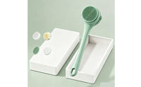Electric Body Brush with Long Handle Interchangeable Electric Bath Brush Long-Handle Body Scrubber Rotating Exfoliating