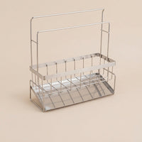 Sink Organizer and 304 Stainless Steel Dishcloth Holder for Kitchen Organization, Rectangular Dish Towel Rack with Narrow Design for Small Areas