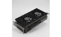 Graphics Card Backplate Chiller Active Cooling Thermal Sink with Fans Aluminum Alloy Graphics Card Rear Radiator