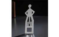 Frankfurter Rack with Upright Figure Design Stainless Steel Hot Dog Holder with Person-Shaped Design Novelty Frankfurter Rack for Barbecue, Camping