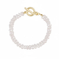 Multi-Layer Chain and Pearl Bracelet Light Luxury Feel Layered Bracelet Set