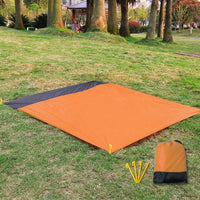 Picnic Blanket with Waterproof Backing for Outdoors, Large Camping Mat and Foldable Mat for Travel, Beach Blanket with Bag, Kids Camping Gear