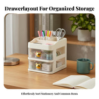 Clear Drawer single unit Minimalist stylish Transparent interchangeable Drawer Adaptable Desktop Organizer for Home Organizers, Desk, Vanity, Dorm Room