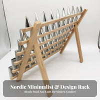 Icing piping tip Holder Easy reach Storage countertop storage rack Top Handle for Craft Room