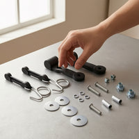 Chute Latch Kit Replacement Chute Latch with Hardware Metal Construction Grade for Lawn Mower, Garden Tractor