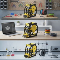 Electric Filament Respooler Tabletop Filament Winding Machine Tool Compact for 3D Printing Enthusiasts, Workshop, Maker Desk