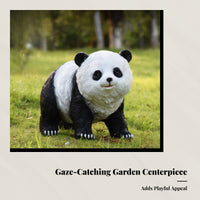 Outdoor Panda Sculpture, Realistic Garden Courtyard Decor, Villa Landscape