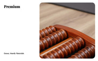 Wooden Foot Roller Stimulates Acupoints Acupressure Foot Board Pressure Point Reflexology Tool for Home Use, Under Desk