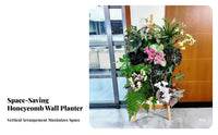 Cellular Pattern Wall Planter Space Saving Hexagonal Plant Holder Geometric Wall Decor Easy to Assemble House Decoration