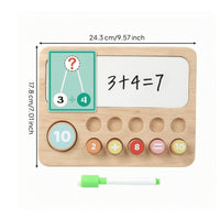 Child-Centered Counting Peg Board Numbers Wooden Math Board Cognitive Educational Toy Mathematical for Preschoolers, Homeschool