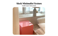 3 Pieces Minimalist Design stackableing Acrylic Table Set Pastel hues space-efficient accessory Table Multi-Functional Nightstand Transparent compsinglent for Apartment Dwellers, Interior Designers, Living Room, Bedroom, Small areas, Retail outlet