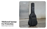 41 Inch Guitar Bag Waterproof Acoustic Guitar Case Water-Resistant Long-Lasting for Travel, Performance