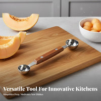 Double-Sided Fruit Dipper Er Stainless Steel Fruit Baller Ice Cream Dipper Multi-Functional Water Fruit Dipper Er