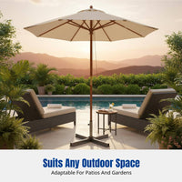 Heavy-Duty Folding Cross-Shaped Base Stable Support Cross Brace Holder Weight Bag Compatible Umbrella Stand Adjustable Pole Grip for Homeowners, Vendors, Business Owners, Backyard, Terrace, Outdoor Market, Poolside