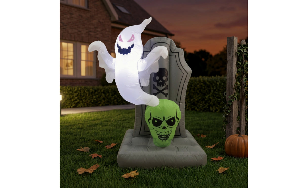 Inflatable Halloween Inflatable Lighted Inflatable Ghost Waterproof Weather-Resistant for Yard