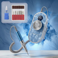 Nail Drill Machine Portable Nail Drill with Handpiece Rechargeable for Beginners, Home Salon, Travel