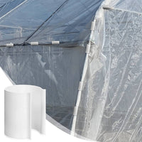 32 Pieces 1 Inch Greenhouse Clip Multi-Use Greenhouse Film Clip Secure Hold PVC Tube Clamp for Plant Cover, Shelter