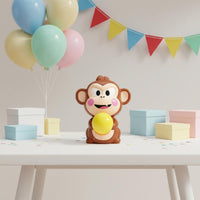 Interactive Game Catapult Monkey Toy Novelty Gift Head-Press Launching Monkey for Children, Party