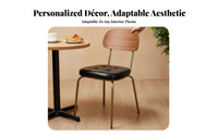 Industrial Design Armless Side Chair Retro Design Arachnoid Leg Chair Comfortable Dining Seat Sturdy for Restaurant Owners, Interior Designers, Cafe, Living Room, Office, Bedroom