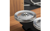 Two Jingling Discs Wooden Finger Tambourine Silver Metal Finger Tambourine Lightweight Hand Percussion Compact