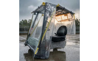 Forklift Rain Canopy Transparent Forklift Cab Enclosure Cover Vehicle Shelter Black Edging Waterproof