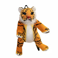 Tiger Stuffed Backpack Cute Design Lifelike Tiger Knapsack Comfort Toy Stuffed Animal Bag for Young Children, Girls, School, Outings, Travel