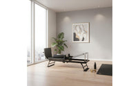 Foldable Pilates Reformer Space-Saving Slide Track Reformer Bed Fluid Glide Rails Home Pilates Machine