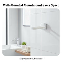 Space-Saving Folding Wall Hanger Multi-Functional Foldable Hanger Stacker Retractable Design Clothes Rack Drilldrilling-without Drilling Installation for Apartment Dwellers, Homeowners, Balcony, Bathroom, Small Areas, Bedroom