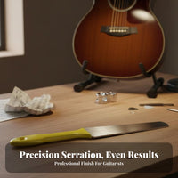 Polishing & Repair Guitar Fret File DIY Friendly Fret Dressing File Long-Lasting for Guitarists, Bass Players, Fretwork, Workshop