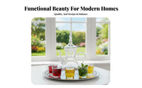 Arabian Design Glass Pot Heat Resistant Glass Teapot with Infuser Multi-Use
