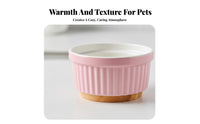 Automatic Heating Constant Temperature Pet Waterer Prevents Unrestricted Zing Electric Ceramic Pet Bowl Easy to Clean for Cat Owners