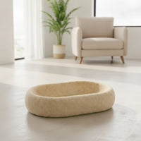 Oval Cat Scratcher Bed Soft Scratching Board Comfortable for Small Pets