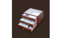 3 layer Jewelry Storage Box Large Capacity Wooden Jewelry Organizer Solid Wood Necklace Holder for Women, Girls
