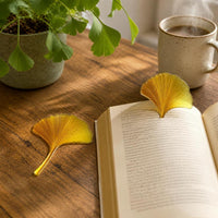 Ginkgo Leaf Acrylic Bookmark for Books and Planners