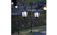 Shepherd's Hook Iron Garden Shepherd's Hook Outdoor Decor Black Pointed Base