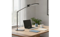 Rechargeable LED Desk Lamp with USB Ports Touch-Control Folding Desk Lamp with Night Light Adjustable Dimmable for Students, Professionals, Office, Workbench