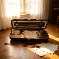 Violin Case Portable Violin Case with Hygrometer Travel Carrying Cases for Lessons, Commuting