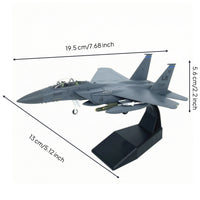 1:100 F 15E Strike fighter Model 1:100 Scale F 15E Fighter Jet Model Alloy Jet with Stand for Collectors