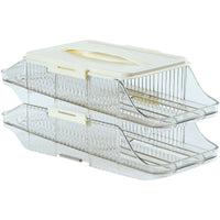Automatic Rolling Egg Holder Slim Egg Storage Container Tidy for Kitchen