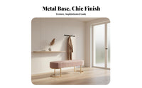 Light Luxury Design Upholstered Shoe Bench Creamy visual appeal Upholstered Storage Stool paded Seat Indoor Furniture Sturdy Frame for Apartment Dwellers, homeowners, Families, Entryway, Hallway, Living Room, Bedroom