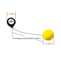 Improves Hitting Accuracy Golf Head Position Coach Develops Muscle Memory Retractable Swing Training Ball Instant Feedback for Beginners